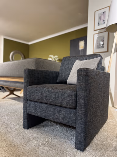 Sessel Global Florencia mit Armlehnen klassisch grau 