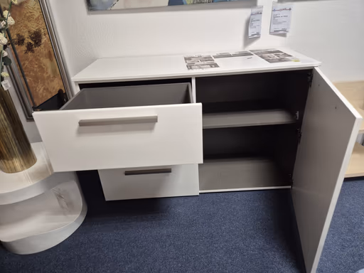 Kommode Hochglanz weiß