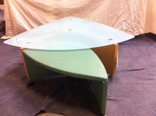 Glastisch mit Hocker "JOEY" von Leolux