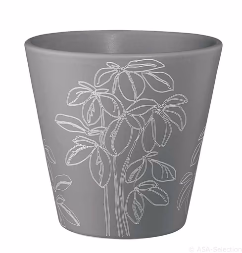 ASA Kräutertopf Grigio Motiv Basilikum
