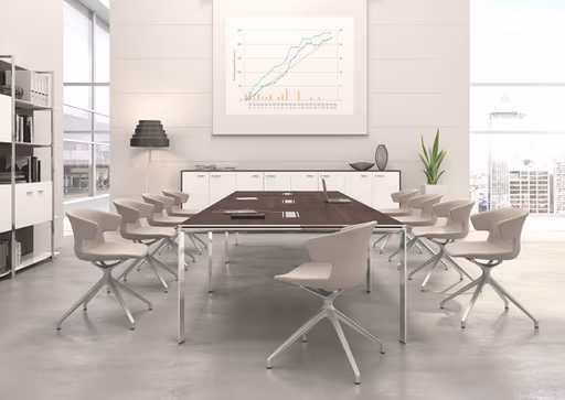 Konferenzstuhl "Cove trestle base" von Quadrifoglio