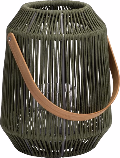 NELE Laterne dunkelgrün