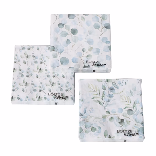 Servietten Eukana 3er Set Frühling Papier-Servietten floral