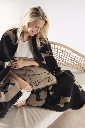 Kissenhülle, 50x50 cm, schwarz 93, we love dogs