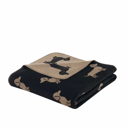 Wohndecke, We Love Dogs, Dackel, schwarz 93