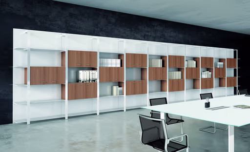 Büroregalsystem "Boiserie" von Quadrifoglio