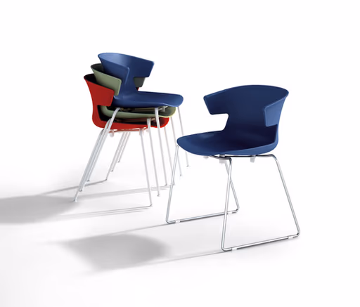 Konferenzstuhl "Cove sled base" von Quadrifoglio