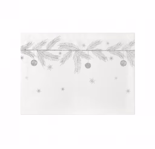 Proflax Tischset Helsinki - Platzset Silber Weihnachtlich 35x50cm