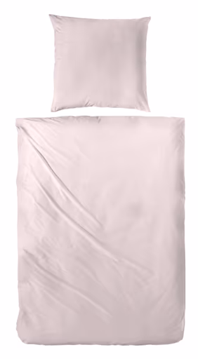 Luxus Satin-Bettwäsche,135x200cm, Puder