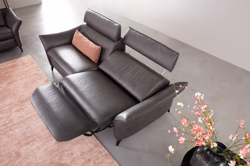 2,5-Sitzer Sofa Nuvola in Longlife Soft Leder