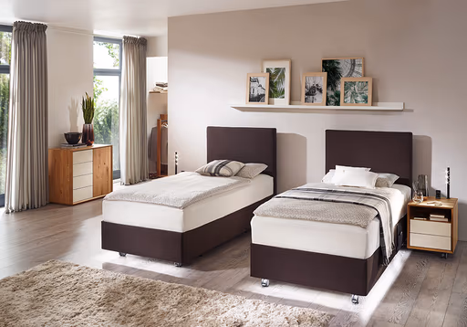 Einzel- oder Duo-Komfortpolsterbett Nevara Boxlike