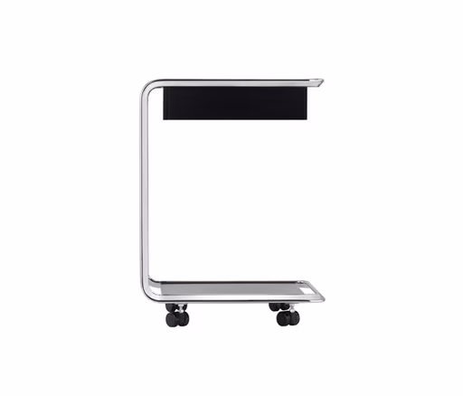 Oblique-Beistelltisch auf Rollen "K3CR" von TECTA