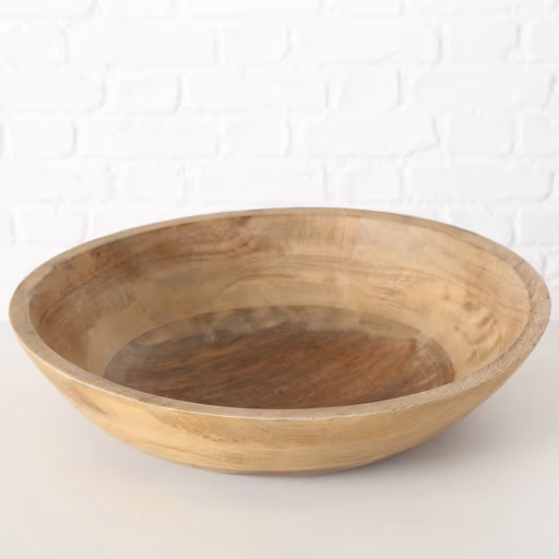 Deko Holzschale Michel groß Schale aus Mangoholz 44 cm 