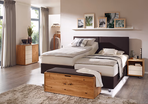 Einzel- oder Duo-Komfortpolsterbett Nevara Boxlike