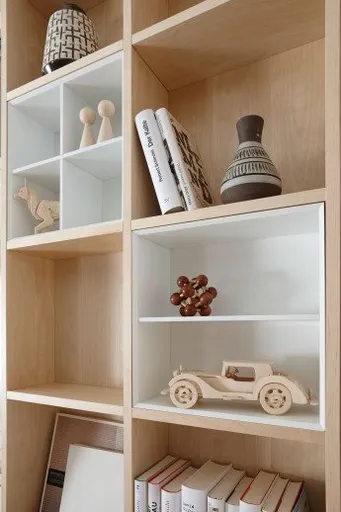 Regal-System mit Vitrine und Couchtisch SOLUTION