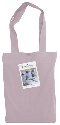 Renforce-Bettwäsche, stonewashed, 155x220cm, Blass-Rose