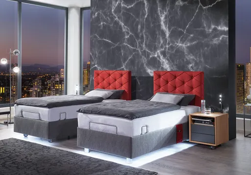 Einzel- oder Duo-Komfortpolsterbett Milano Boxlike