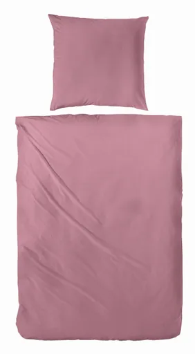 Luxus Satin-Bettwäsche,155x220cm, Rosenholz