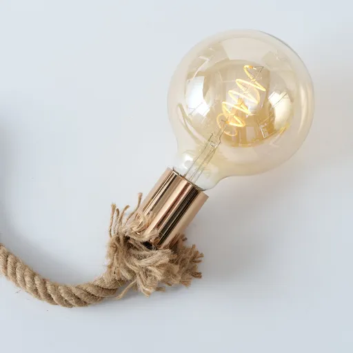 Deko-Leuchte Toko Seil-Lampe Jute Vintage Design