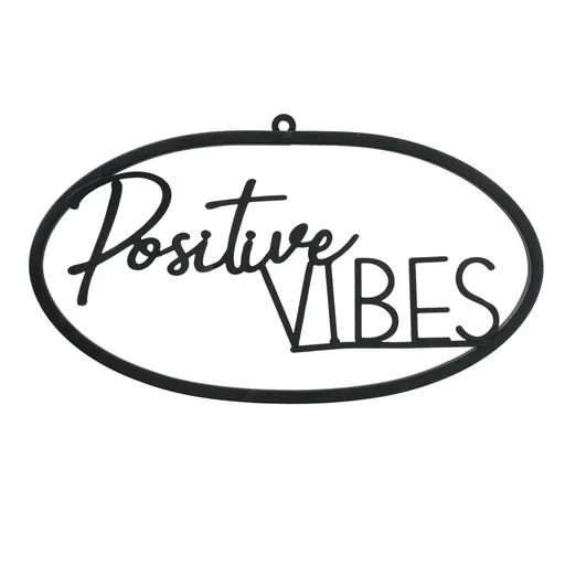  Blechschild mit Spruch SMILE Dekoschild Metall von Boltze Positive Vibes