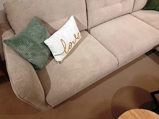 Polstergarnitur PO1046 in Feincord Sand