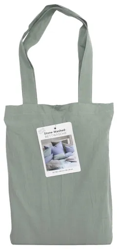 Renforce-Bettwäsche, stonewashed, 135x200cm, Olive