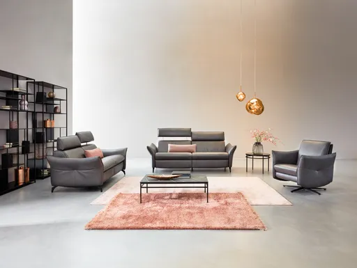 3-Sitzer-Sofa Nuvola in Longlife Soft Leder