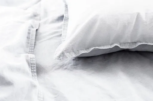 Renforce-Bettwäsche, stonewashed, 135x200cm, Weiß