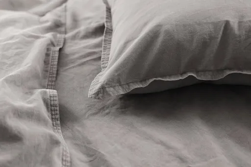 Renforce-Bettwäsche, stonewashed, 155x220cm, Kitt