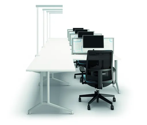 Büro-Tischsystem "X2" von Quadrifoglio