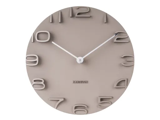 Karlsson Wanduhr On the Edge "Warm Grey"