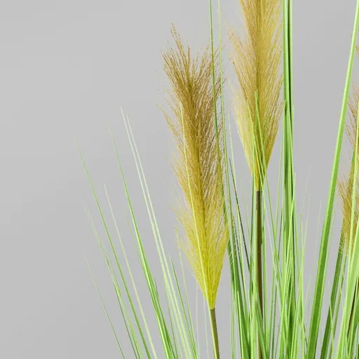 Grasbusch Deko 110 cm Kunstpflanze Gras im Topf grün