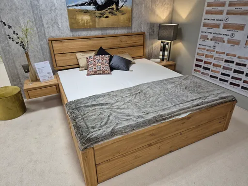 Doppeltbett Wildeiche
