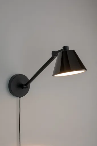 Wandlampe Lub schwarz Wandleuchte Vintage 