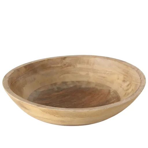 Deko Holzschale Michel groß Schale aus Mangoholz 44 cm 