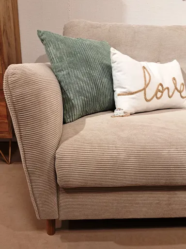 Polstergarnitur PO1046 in Feincord Sand