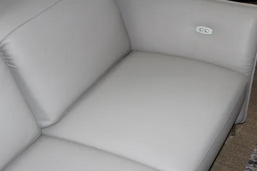 Couchgarnitur Erpo Avantgarde Leder Pearl 2,5 Sitzer + 2-Sitzer Sofa motorisch verstellbar