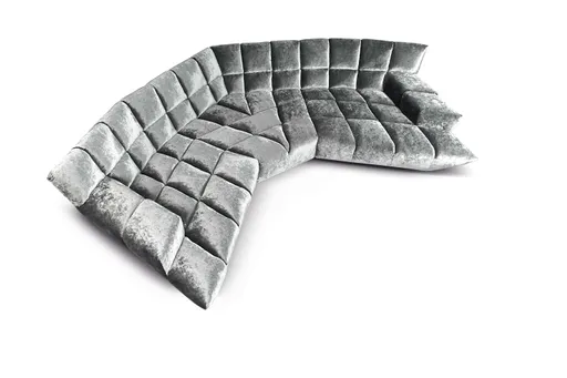 Bretz Cloud 7 Sofa (silberschimmer) 