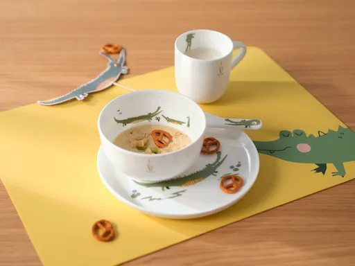 ASA Kindergeschirr Set 5tlg. croco krokodil