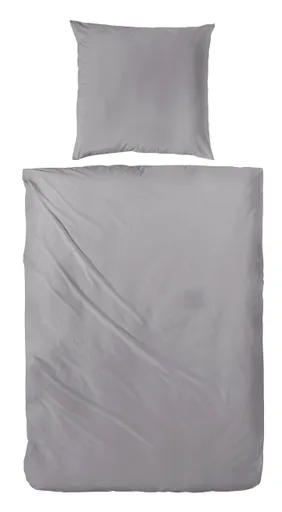 Luxus-Satin-Bettwäsche, 135x200cm, Graphit