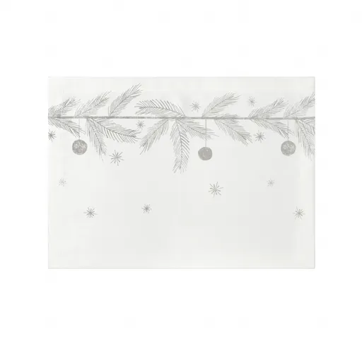 Proflax Tischset "Helsinki" Platzset Silber Weihnachtlich 35x50cm