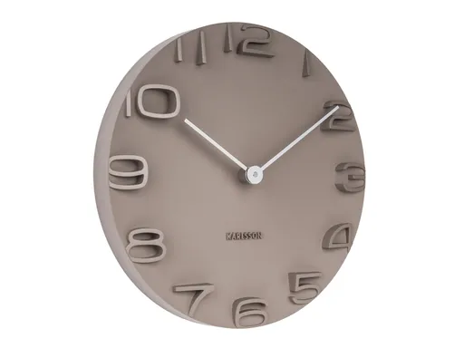 Karlsson Wanduhr On the Edge "Warm Grey"