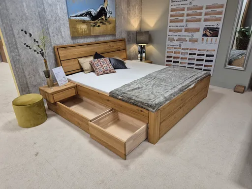 Doppeltbett Wildeiche