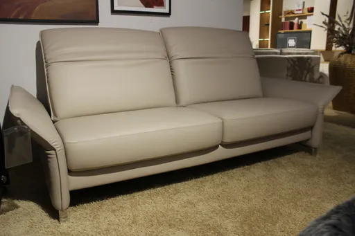 Couchgarnitur Erpo Avantgarde Leder Pearl 2,5 Sitzer