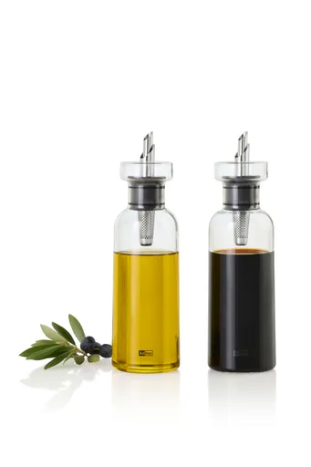 AdHoc Öl-/Essigspender 300ml Glas Edelstahl Silikon