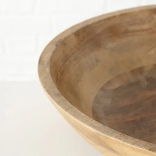 Deko Holzschale Michel groß Schale aus Mangoholz 44 cm 