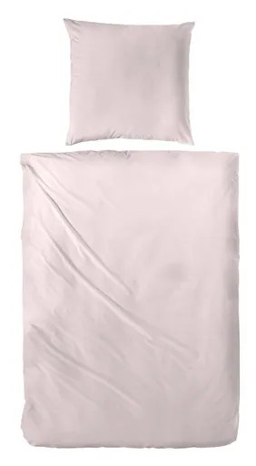 Luxus Satin-Bettwäsche,155x220cm, Puder