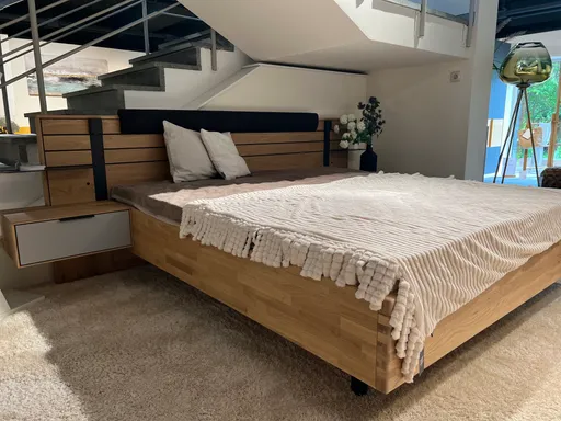 Natura Scottsdale Schlafzimmer Wildeiche soft Front Lack Samtgrau