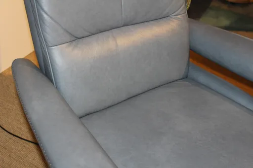 Relaxsessel TV-Sessel Melbourne L in Leder Grau motorisch verstellbar