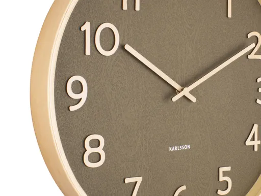 Karlsson Wanduhr Pure Wood Grain Medium